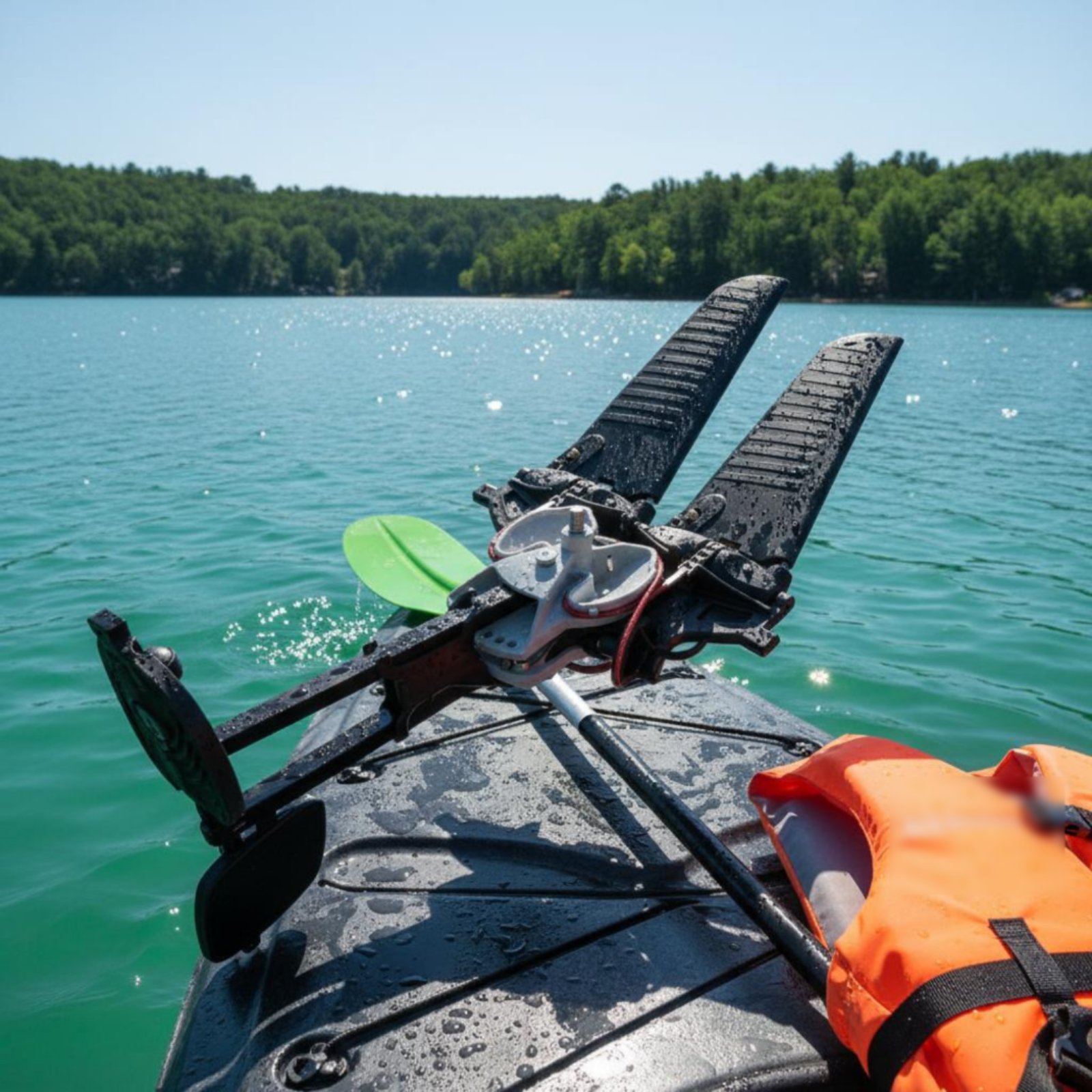 Fishing Kayak Pedal Drive - Система педального привода для каяка: движение