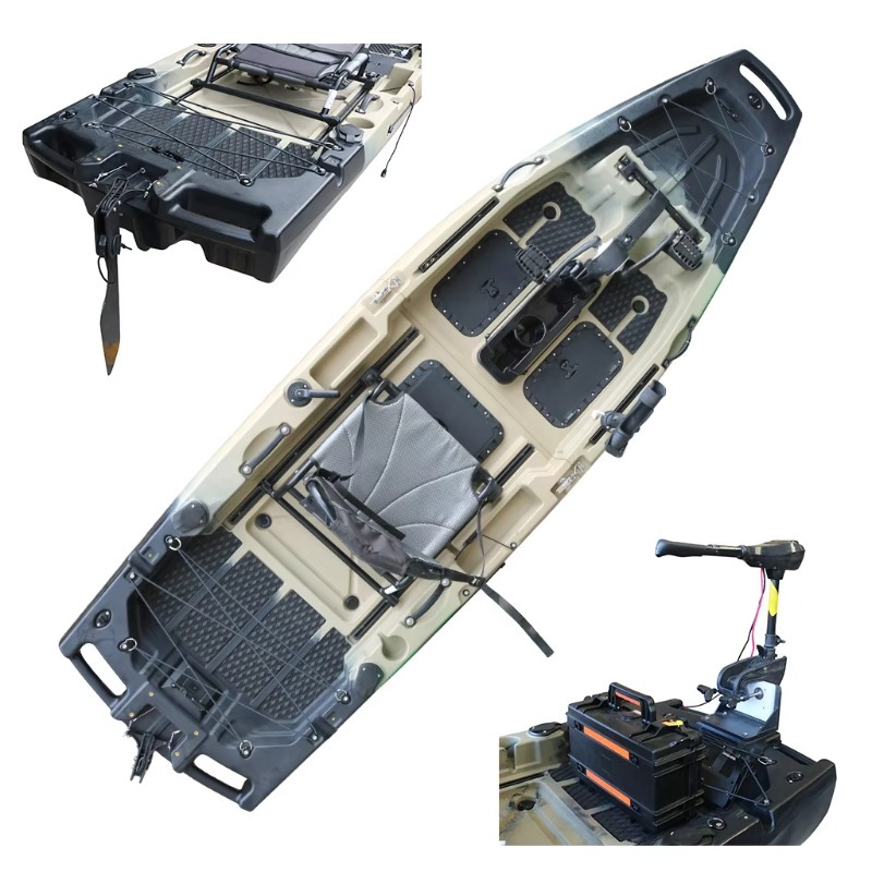 Fishing Kayak Sit On Top - Одноместный моторизованный морской каяк/каноэ из HDPE/PE