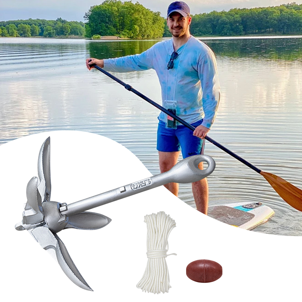 Fishing Kayak Anchor - Якорь-грепель 0.7/1.5 кг с 65-футовым морским