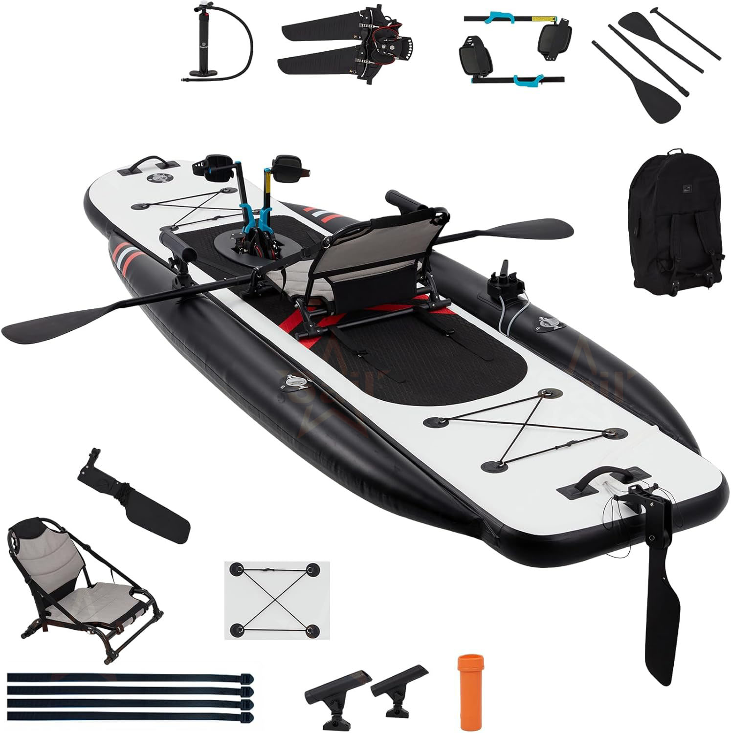 Высококачественный надувной пе – обзор и цена Fishing Kayak Pedal Drive