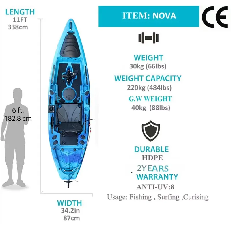 Рыболовный педальный каяк 11 ф – обзор и цена Fishing Kayak Pedal Drive