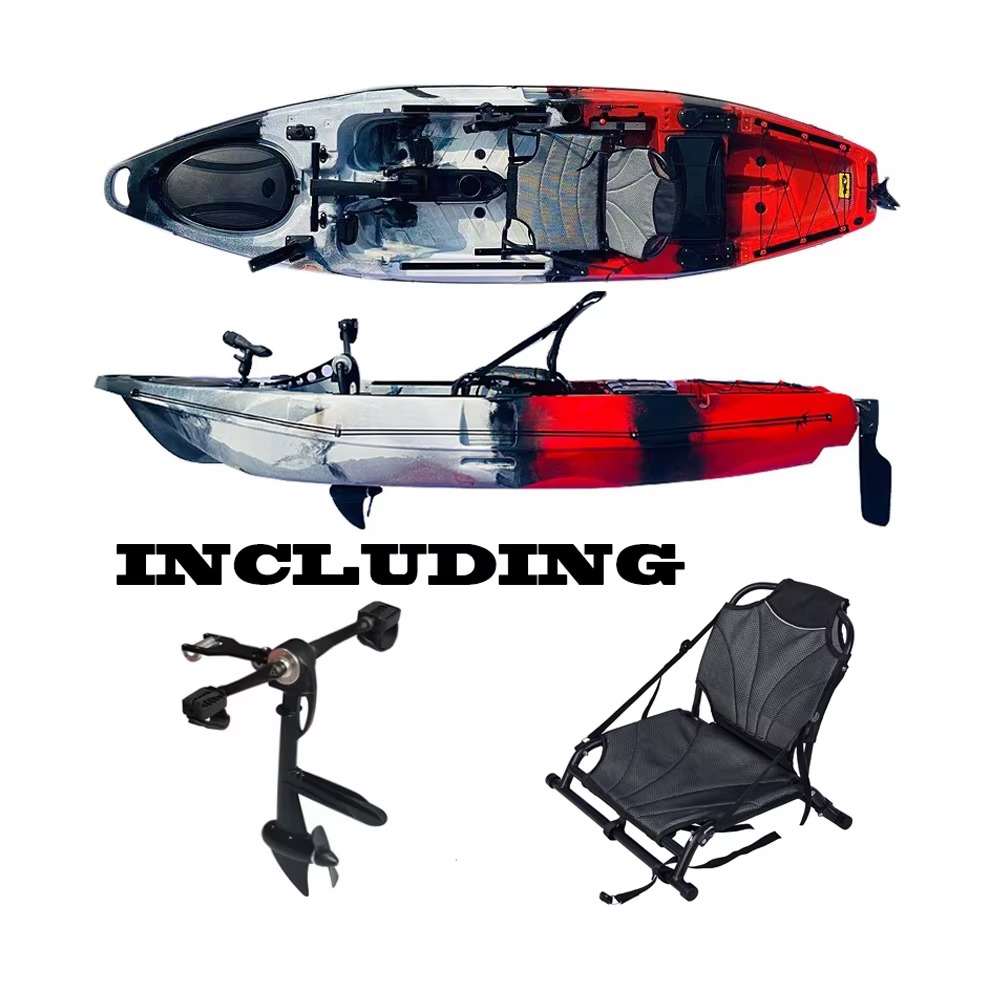 Пластиковый рыболовный каяк OE – обзор и цена Fishing Kayak Pedal Drive