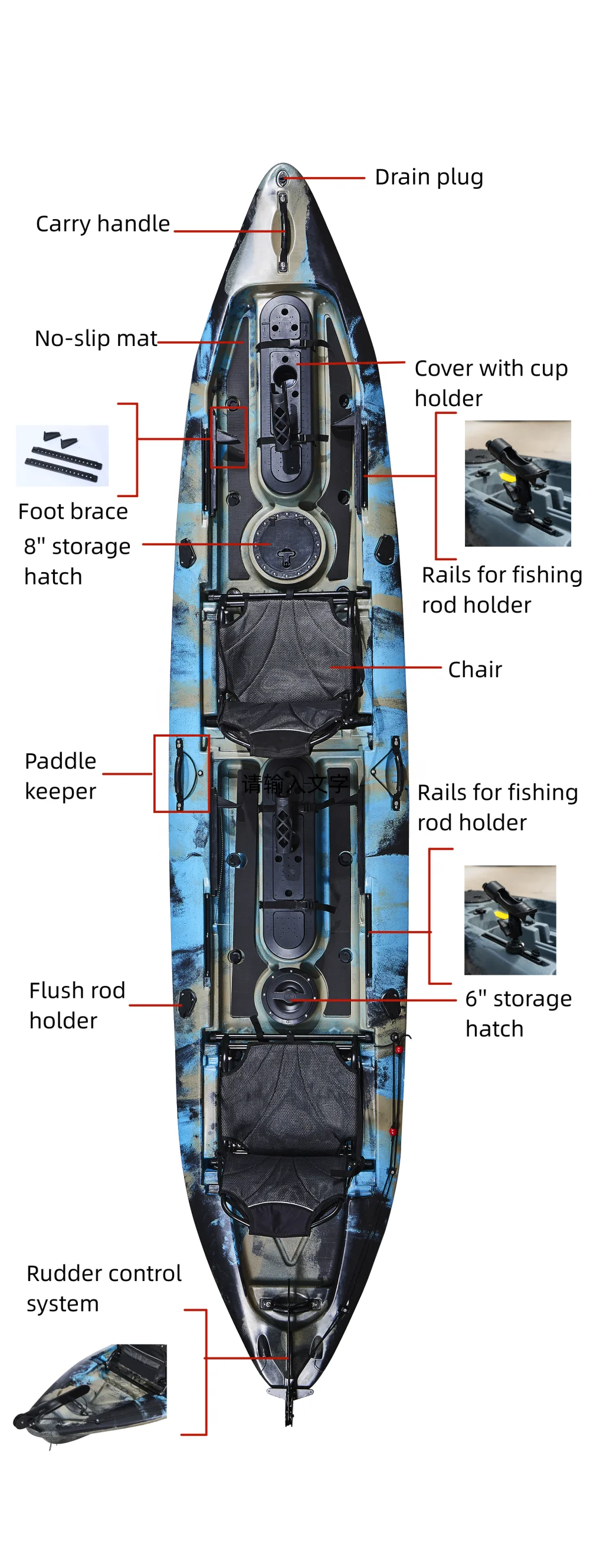 Оптовая продажа, пластиковый к – обзор и цена Fishing Kayak Paddle