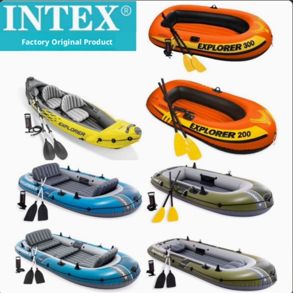 Надувная лодка для 2-4 человек – обзор и цена Fishing Kayak Inflatable