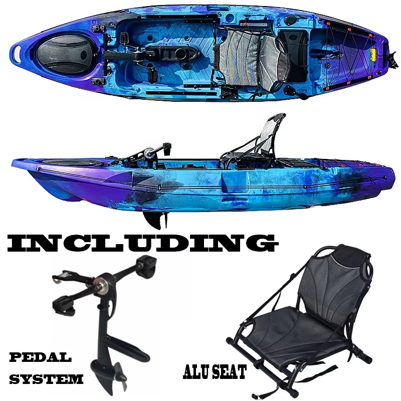 Профессиональный педальный кая – обзор и цена Fishing Kayak Sit On Top